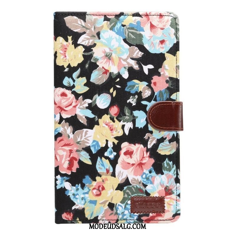 Læder Cover Samsung Galaxy Tab A7 Lite Frihedsblomster