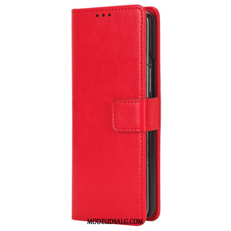 Læder Cover Samsung Galaxy Z Fold 5 Forretning I Lanière