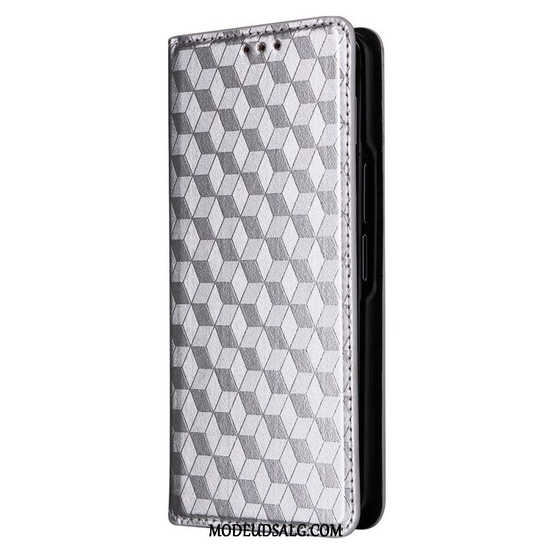 Læder Cover Samsung Galaxy Z Fold 6 Diamantmønster