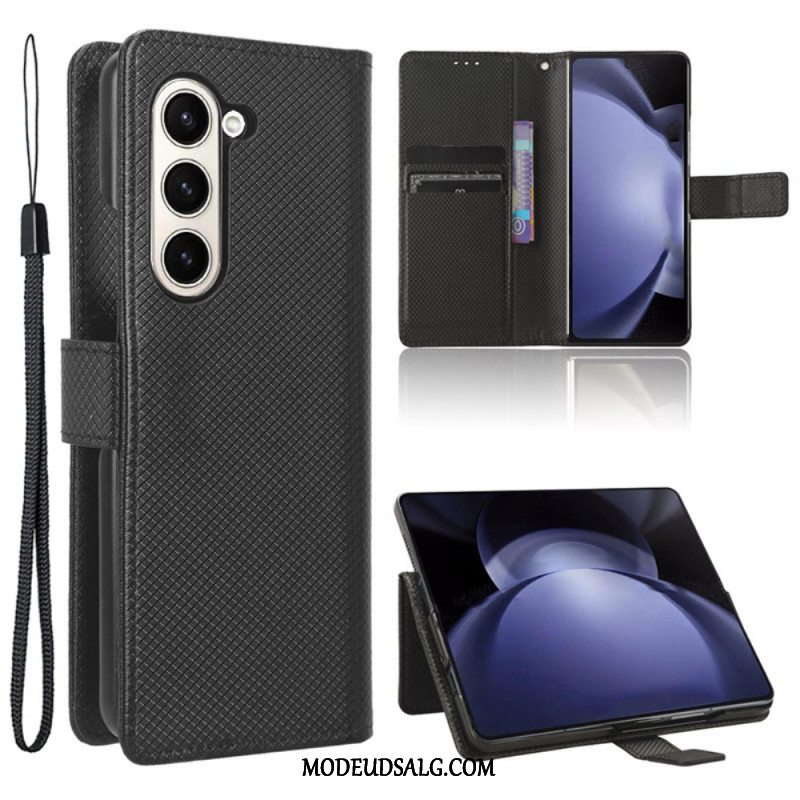 Læder Cover Samsung Galaxy Z Fold 6 Strap Points