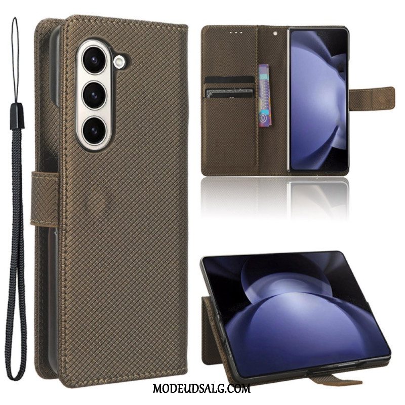 Læder Cover Samsung Galaxy Z Fold 6 Strap Points