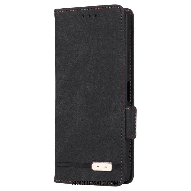 Læder Cover Sony Xperia 10 Vi Telefon Etui Retro Stil Ruskindseffekt