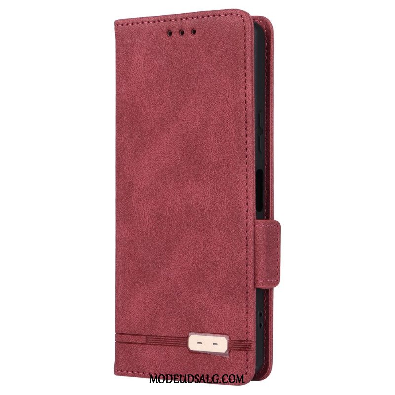 Læder Cover Sony Xperia 10 Vi Telefon Etui Retro Stil Ruskindseffekt