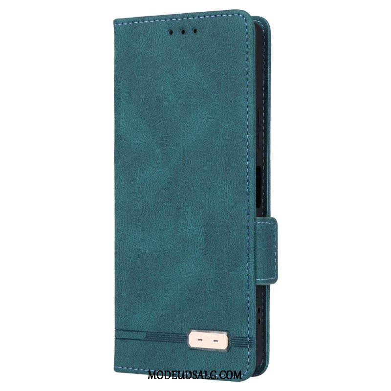 Læder Cover Sony Xperia 10 Vi Telefon Etui Retro Stil Ruskindseffekt