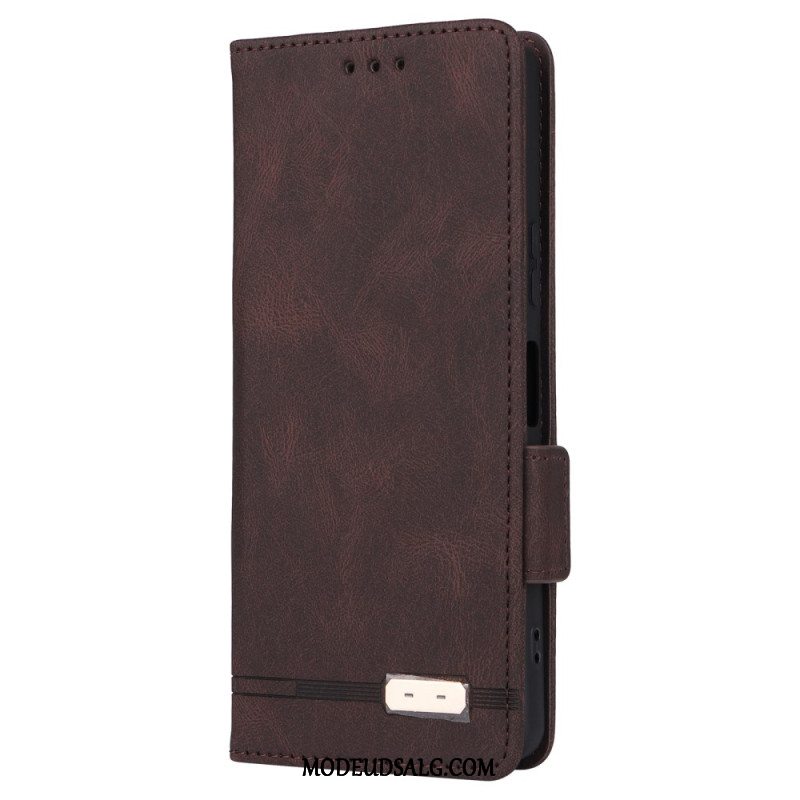 Læder Cover Sony Xperia 10 Vi Telefon Etui Retro Stil Ruskindseffekt