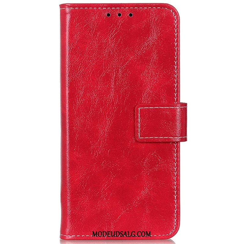 Læder Cover Sony Xperia 10 Vi Telefon Etui Skinnende Kunstlæder