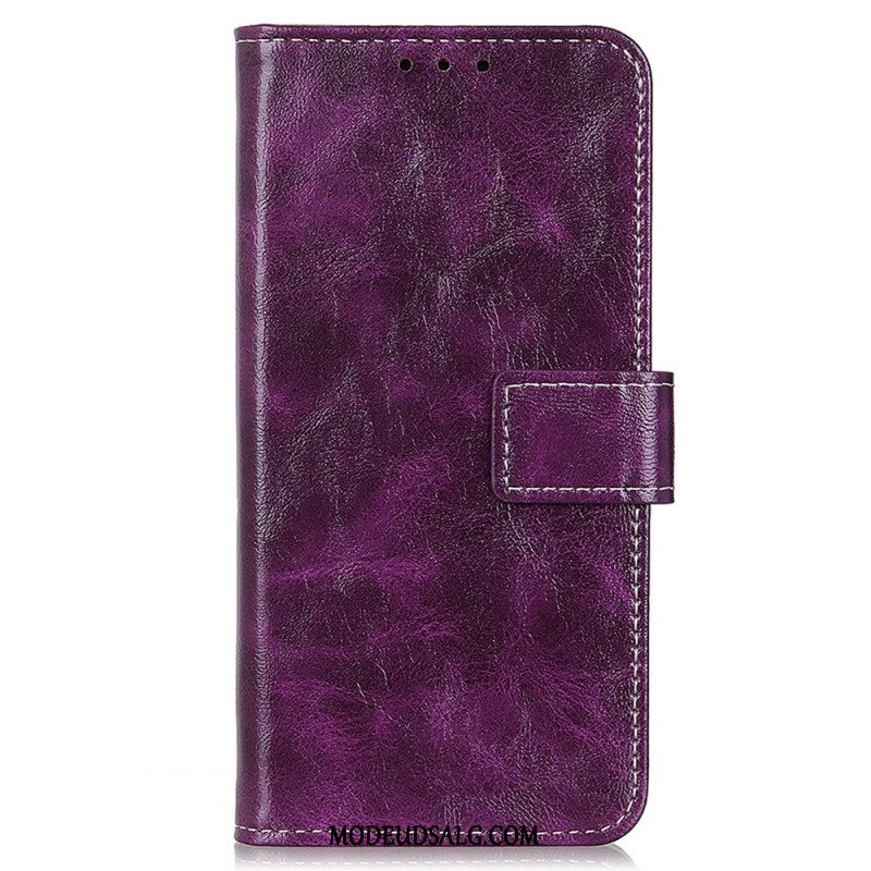 Læder Cover Sony Xperia 10 Vi Telefon Etui Skinnende Kunstlæder