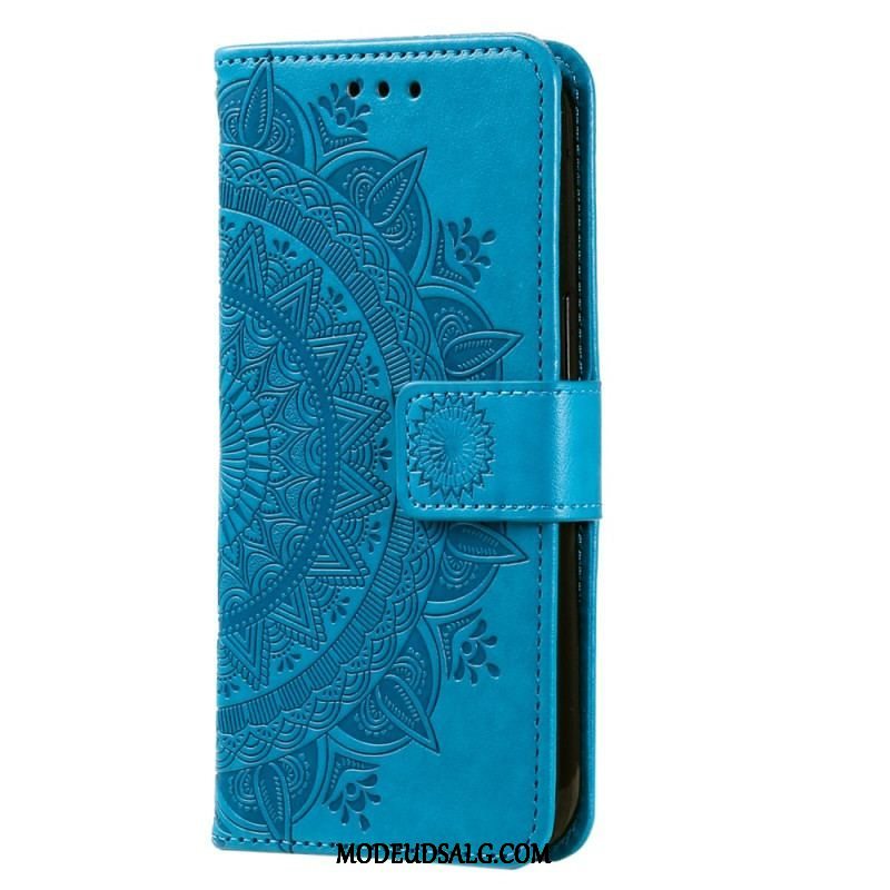 Læder Cover Xiaomi 13 Lite Mandala Sun Med Snor