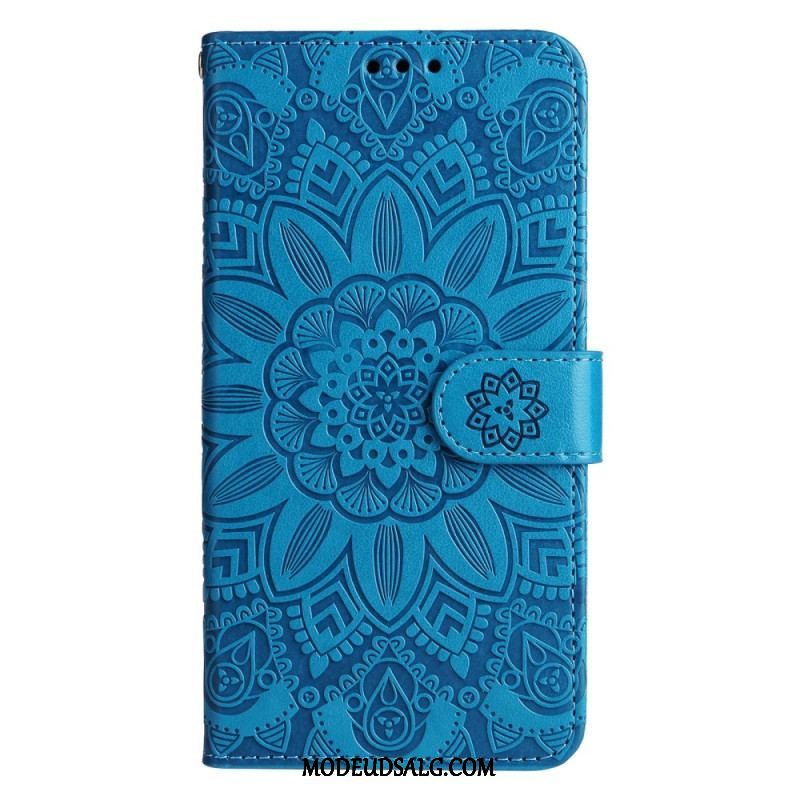 Læder Cover Xiaomi 13 Mandala Sun Med Snor