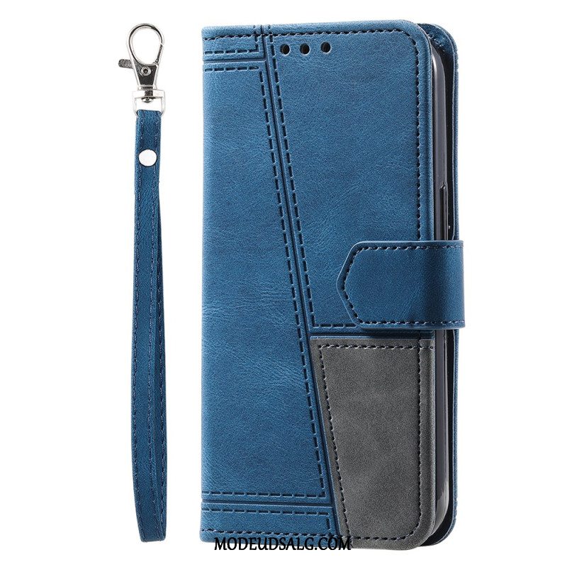 Læder Cover Xiaomi 14 Pro Telefon Etui Ttudrch Lanyard Rfid-blokering