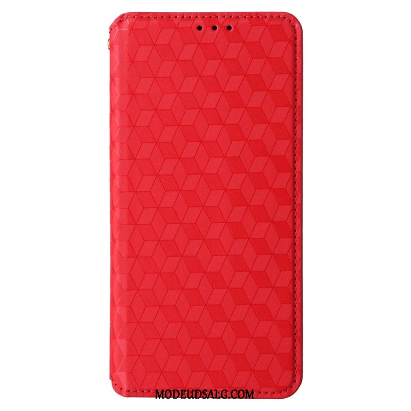 Læder Cover Xiaomi 14 Telefon Etui 3d Kuber