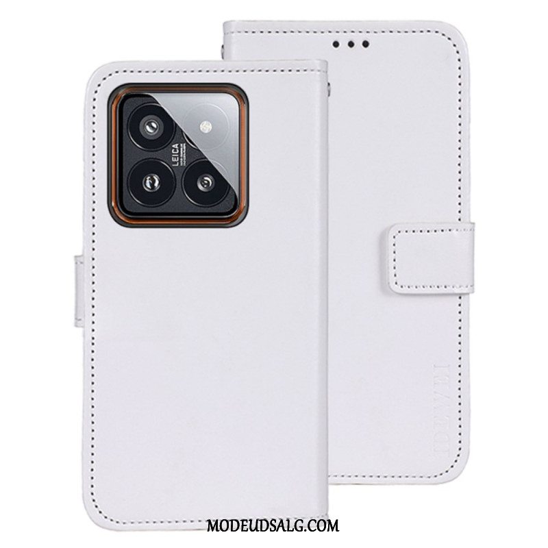 Læder Cover Xiaomi 14 Telefon Etui Retro Kunstlæder Idewei