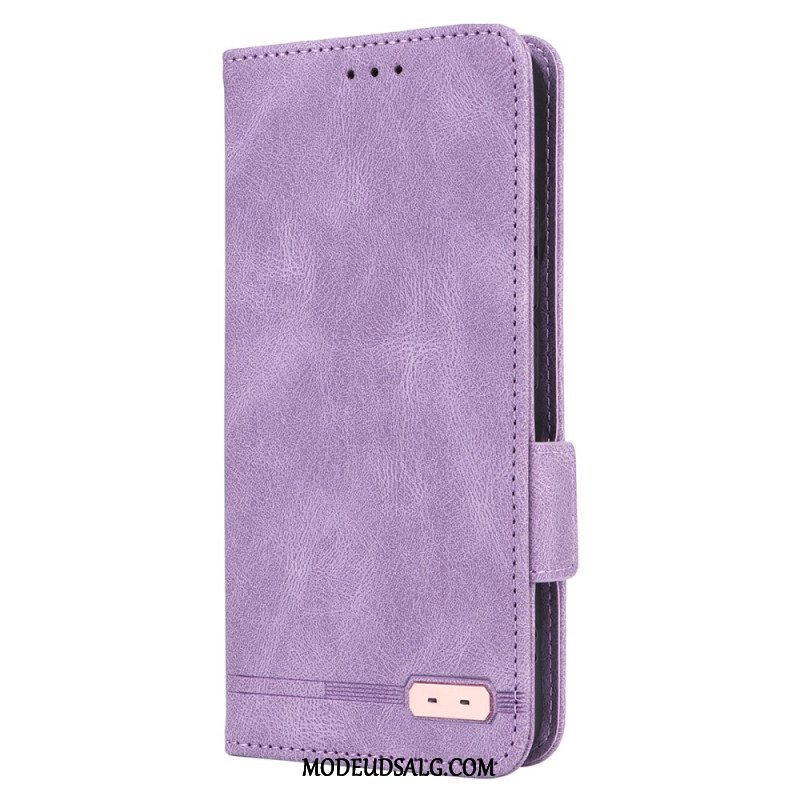 Læder Cover Xiaomi 14 Vintage Dobbeltlås