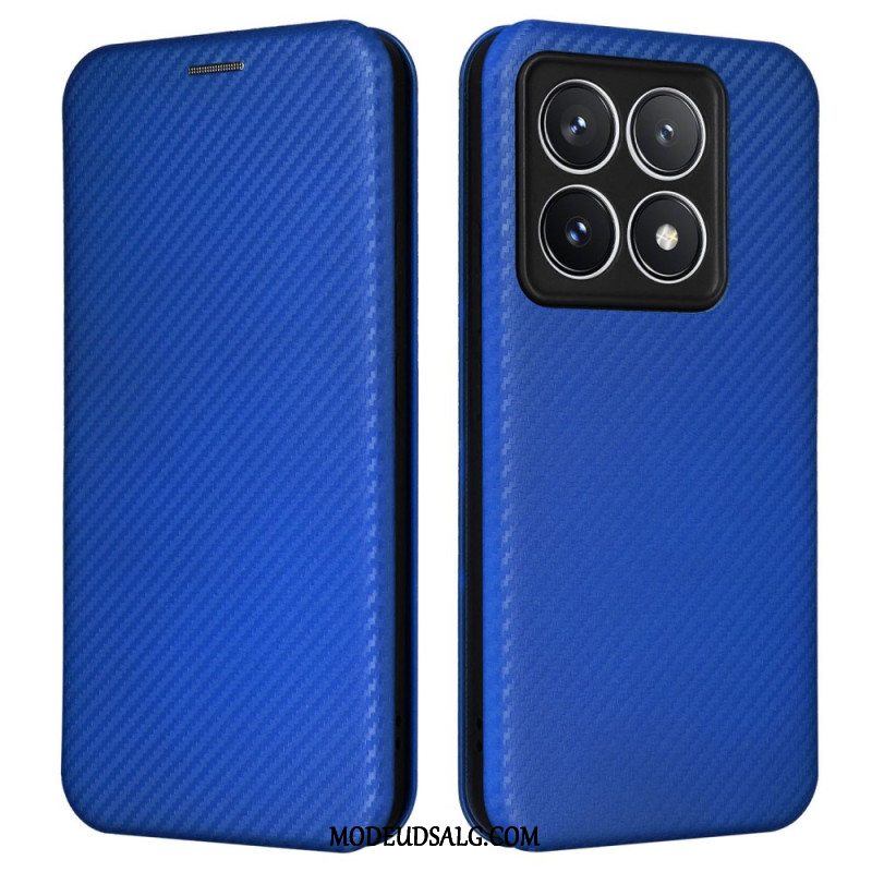 Læder Cover Xiaomi 14t Pro Telefon Etui Kulfiber