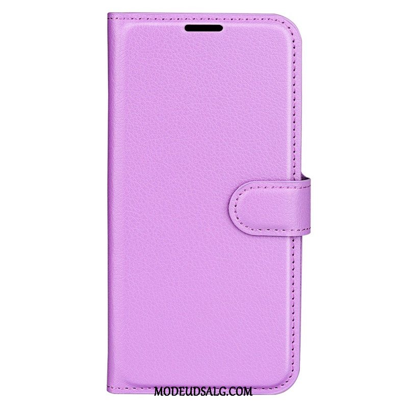 Læder Cover Xiaomi 14t Pro Telefon Etui Litchi Kunstlæder