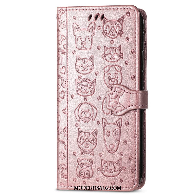 Læder Cover Xiaomi 14t Pro Telefon Etui Safaridyr