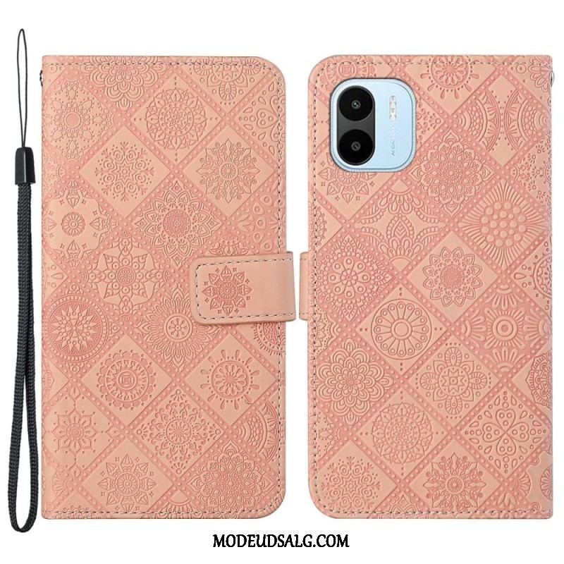 Læder Cover Xiaomi Redmi A1 Tapestry Mønster