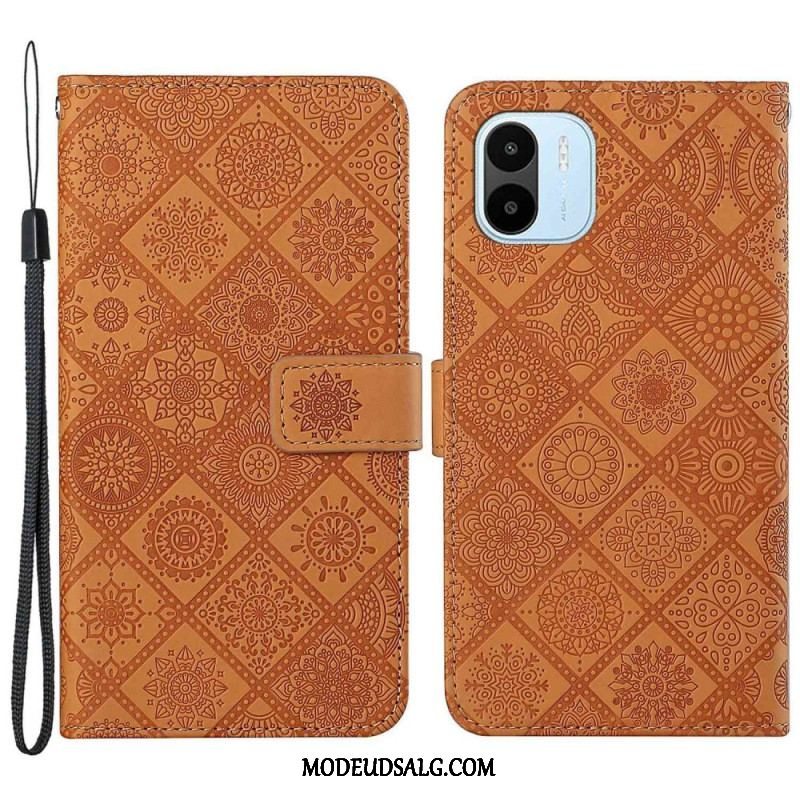 Læder Cover Xiaomi Redmi A1 Tapestry Mønster