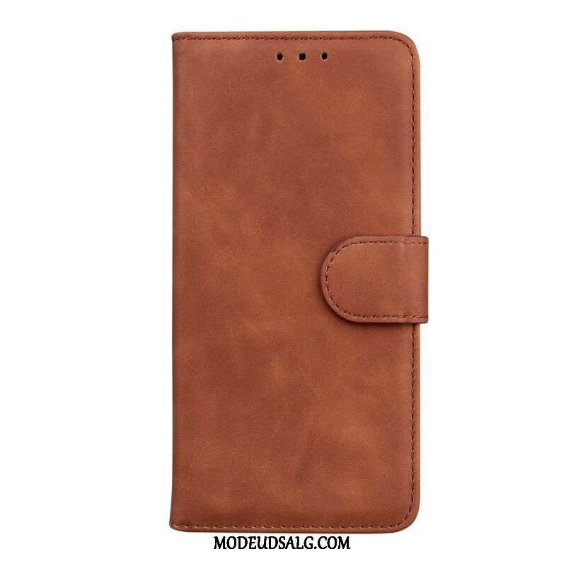 Læder Cover Xiaomi Redmi Note 10 5G Vintage Syning