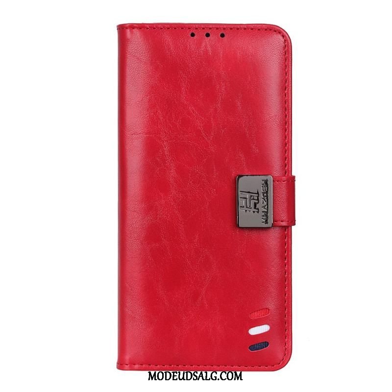 Læder Cover Xiaomi Redmi Note 11 / 11S Bison Lædereffekt