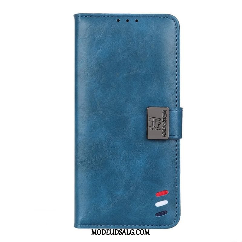 Læder Cover Xiaomi Redmi Note 11 / 11S Bison Lædereffekt