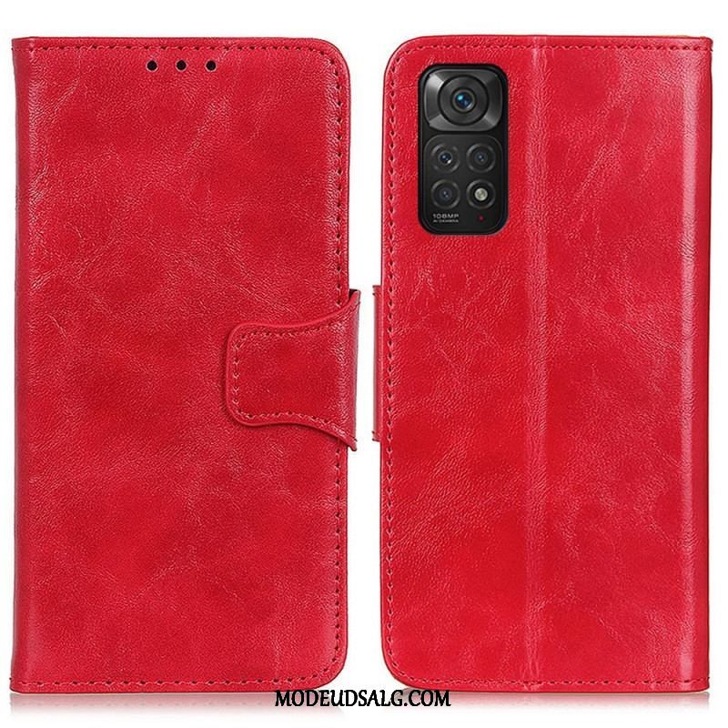 Læder Cover Xiaomi Redmi Note 11 / 11S Flip Cover Tekstur Magnetisk Flap