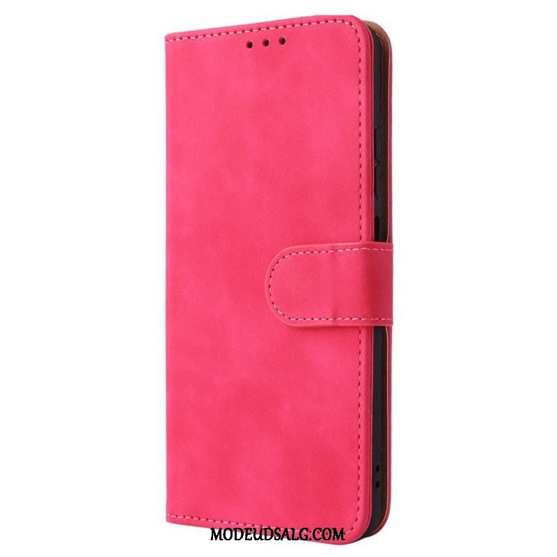 Læder Cover Xiaomi Redmi Note 11 / 11S Skin-touch Med Snor