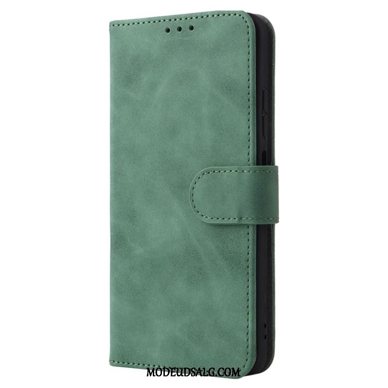 Læder Cover Xiaomi Redmi Note 11 / 11S Skin-touch Med Snor