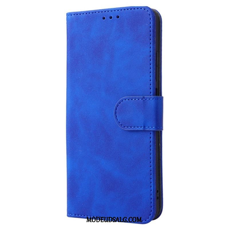 Læder Cover Xiaomi Redmi Note 11 / 11S Skin-touch Med Snor