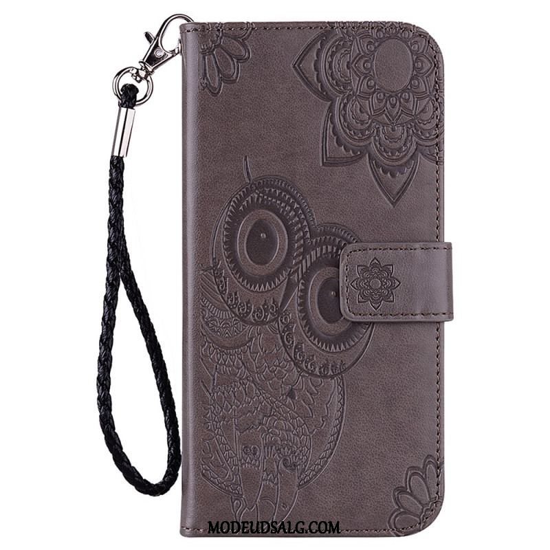 Læder Cover Xiaomi Redmi Note 11 Pro Plus 5G Mandala Ugle