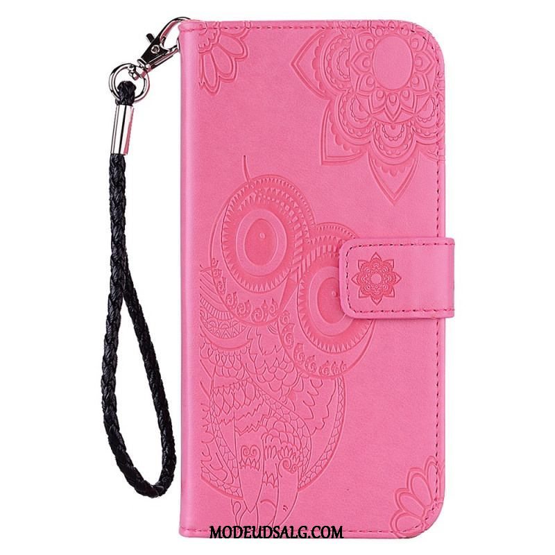 Læder Cover Xiaomi Redmi Note 11 Pro Plus 5G Mandala Ugle