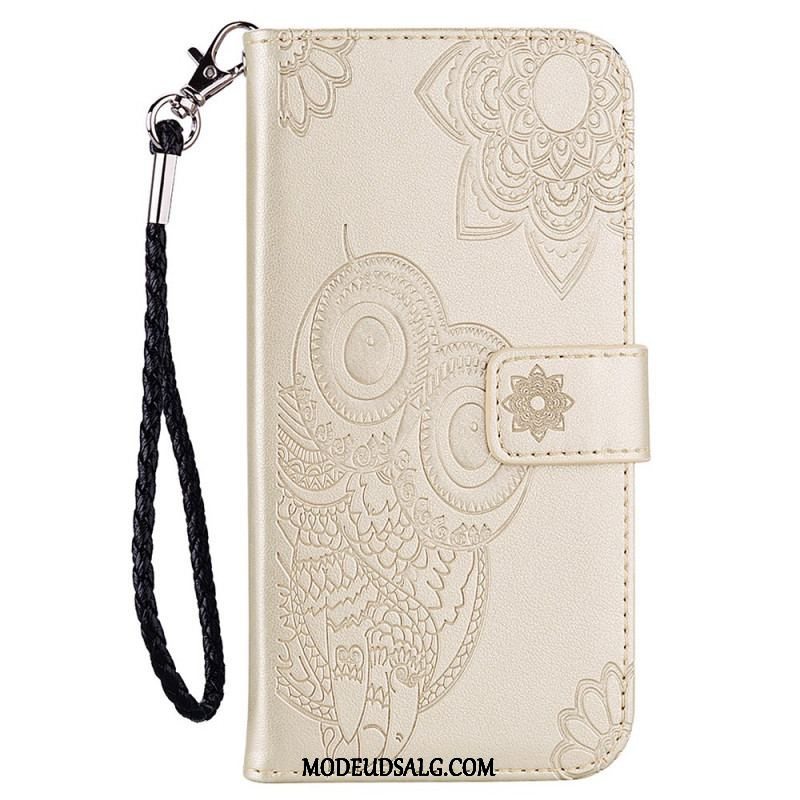 Læder Cover Xiaomi Redmi Note 11 Pro Plus 5G Mandala Ugle