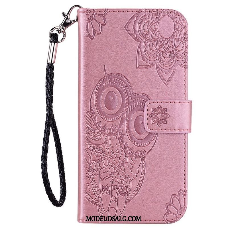 Læder Cover Xiaomi Redmi Note 11 Pro Plus 5G Mandala Ugle