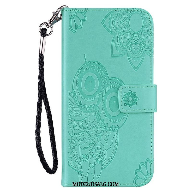 Læder Cover Xiaomi Redmi Note 11 Pro Plus 5G Mandala Ugle