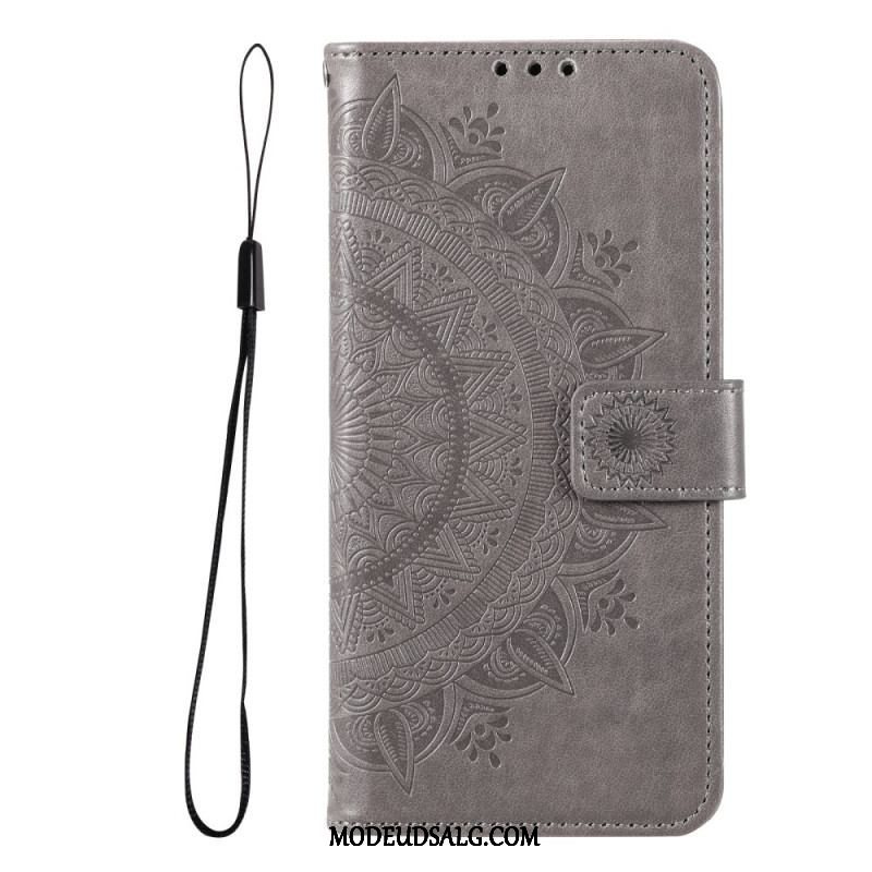 Læder Cover Xiaomi Redmi Note 11 Pro Plus 5G Sol Mandala