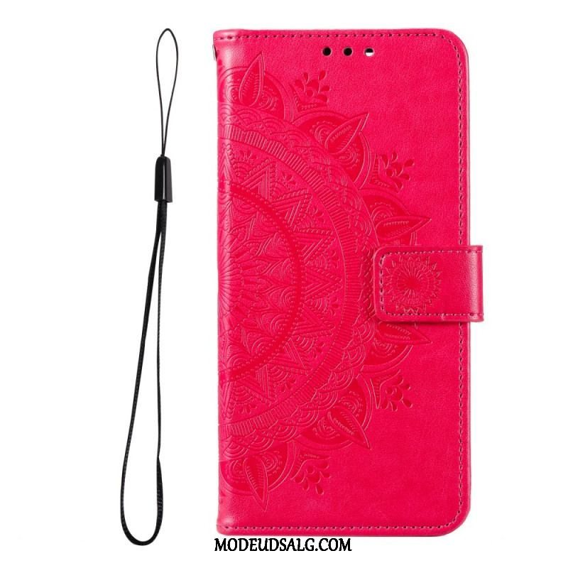 Læder Cover Xiaomi Redmi Note 11 Pro Plus 5G Sol Mandala