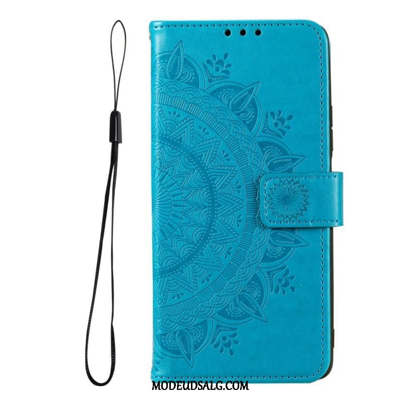 Læder Cover Xiaomi Redmi Note 11 Pro Plus 5G Sol Mandala