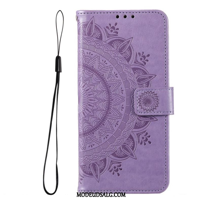 Læder Cover Xiaomi Redmi Note 11 Pro Plus 5G Sol Mandala