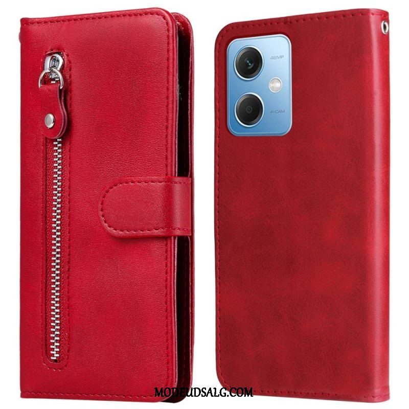 Læder Cover Xiaomi Redmi Note 12 5G Pung