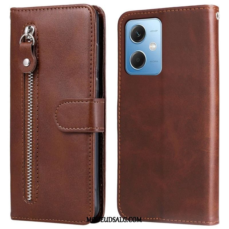 Læder Cover Xiaomi Redmi Note 12 5G Pung