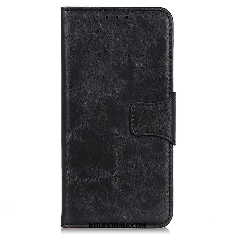 Læder Cover Xiaomi Redmi Note 12 5G Vendbar Magnetlås