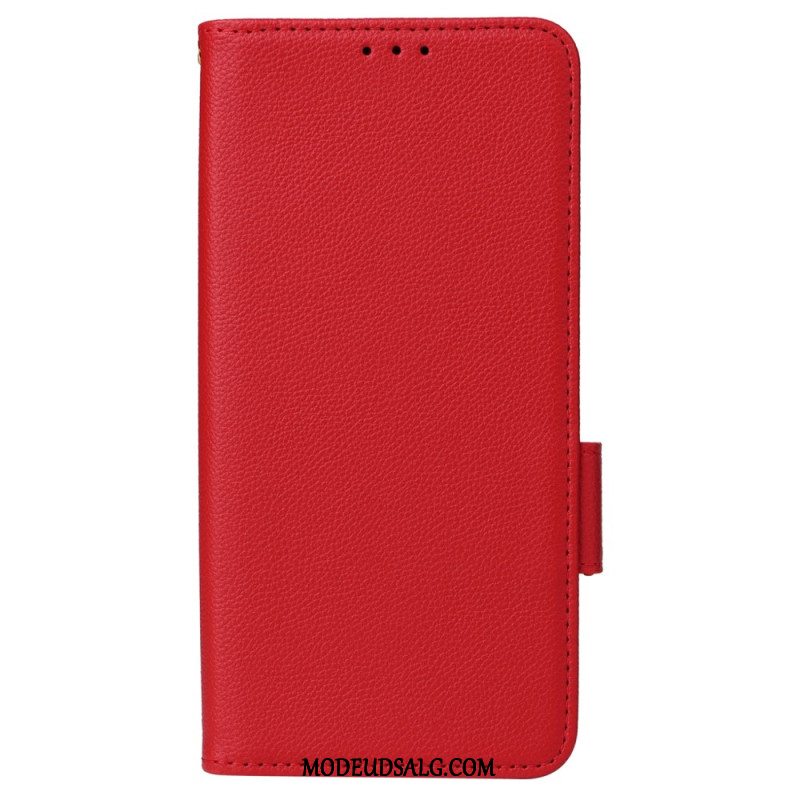 Læder Cover Xiaomi Redmi Note 13 5g Med Strap Wallet