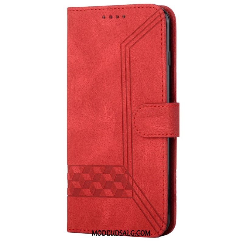 Læder Cover Xiaomi Redmi Note 13 5g Remmønster