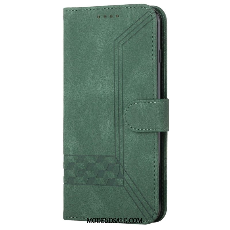 Læder Cover Xiaomi Redmi Note 13 5g Remmønster