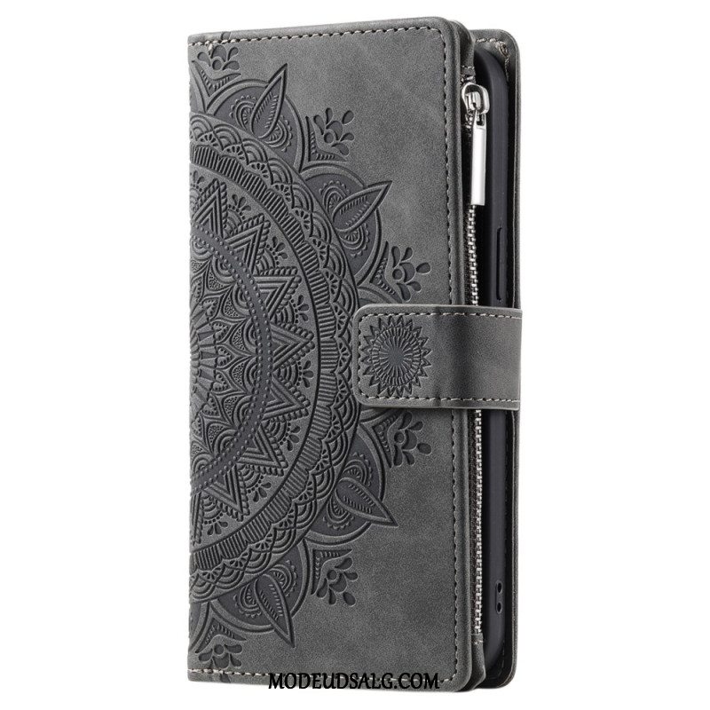 Læder Cover Xiaomi Redmi Note 13 5g Telefon Etui Mandala Lædereffekt Pung Med Rem