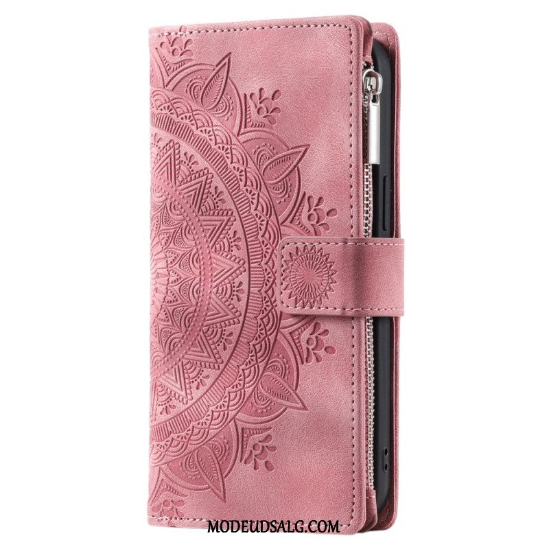 Læder Cover Xiaomi Redmi Note 13 5g Telefon Etui Mandala Lædereffekt Pung Med Rem