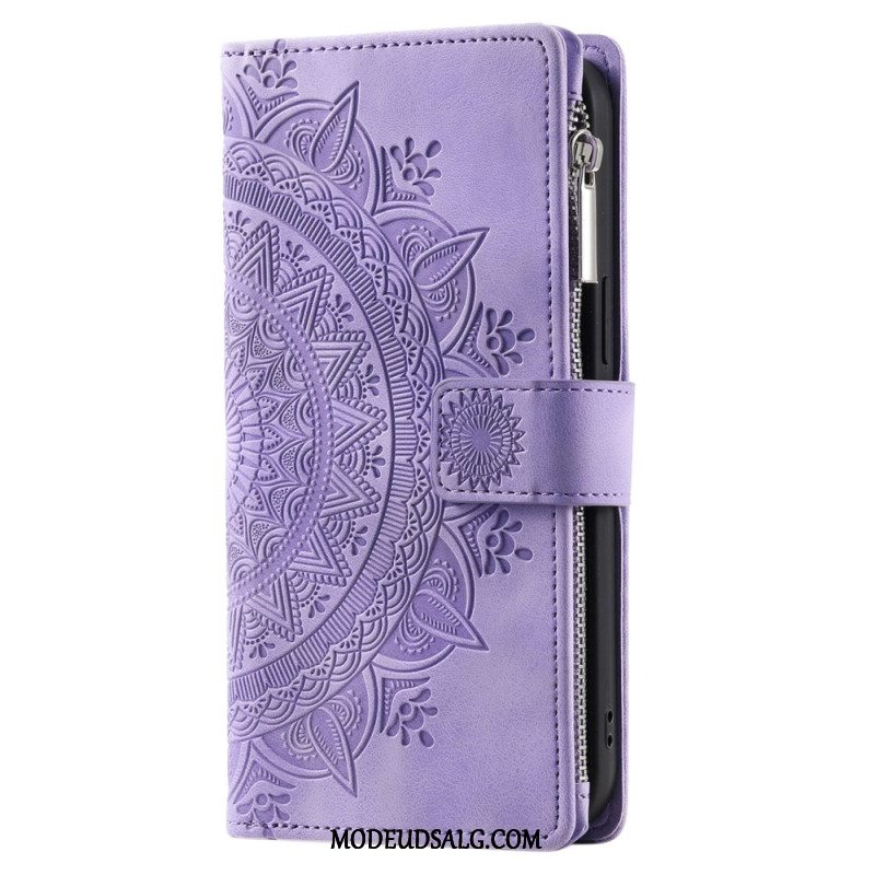 Læder Cover Xiaomi Redmi Note 13 5g Telefon Etui Mandala Lædereffekt Pung Med Rem