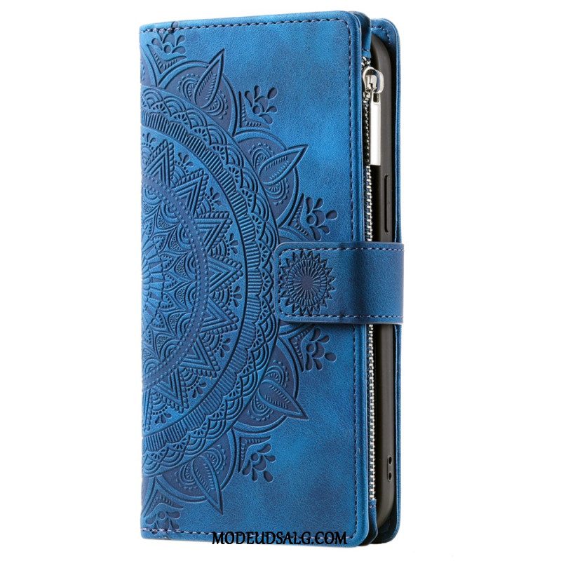 Læder Cover Xiaomi Redmi Note 13 5g Telefon Etui Mandala Lædereffekt Pung Med Rem