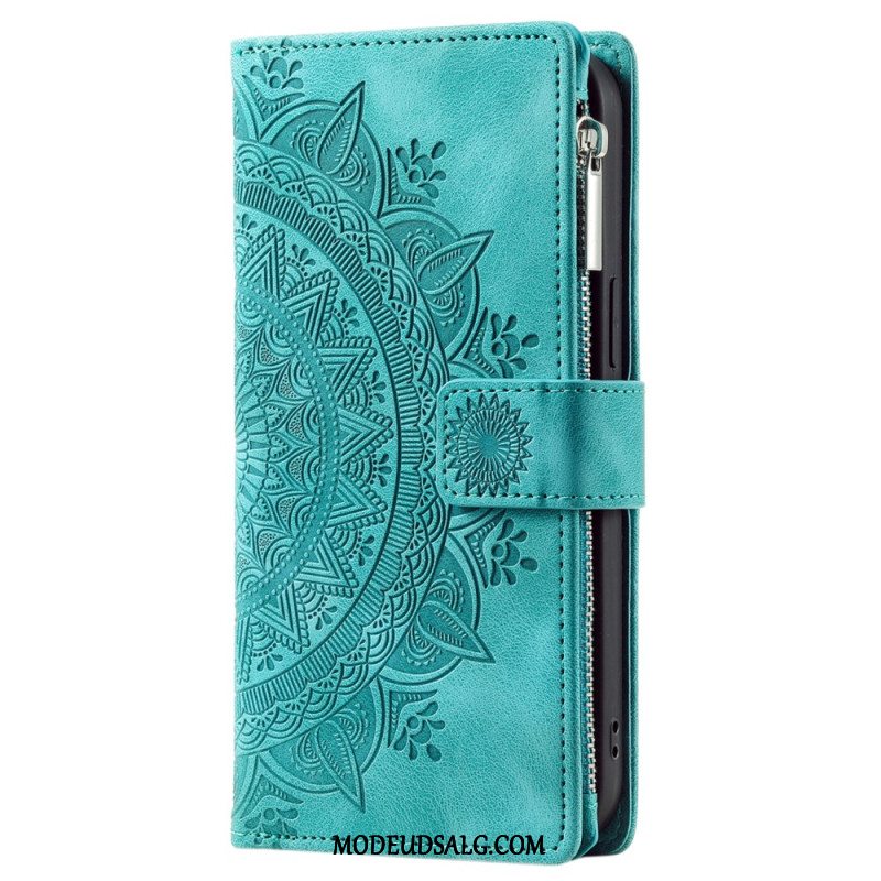 Læder Cover Xiaomi Redmi Note 13 5g Telefon Etui Mandala Lædereffekt Pung Med Rem