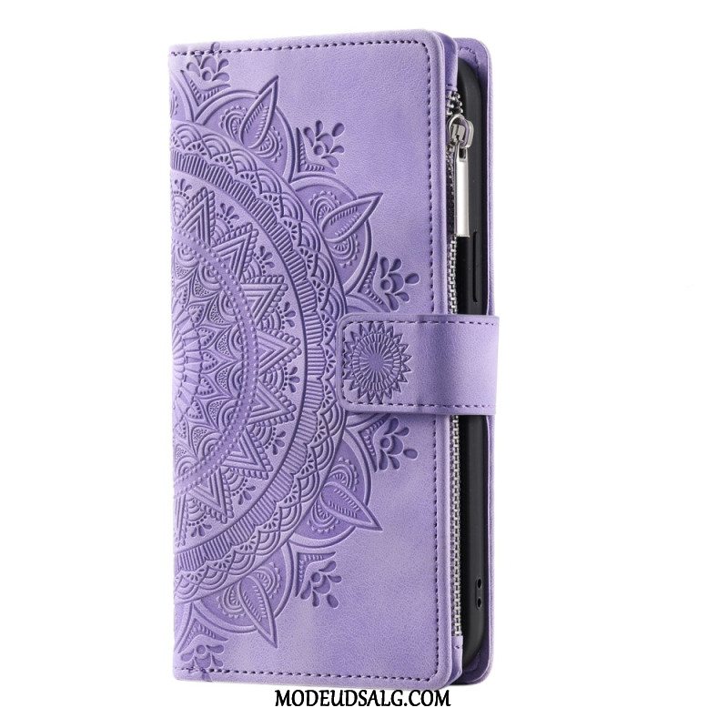 Læder Cover Xiaomi Redmi Note 13 5g Telefon Etui Mandala Stroppung